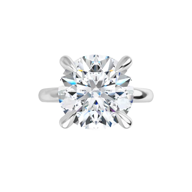 Tim & Co. Platinum Round Solitaire Engagement Ring