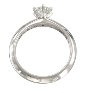 TIM & CO. TIM & CO. ENGAGEMENT RING IN WHITE GOLD WITH SOLITAIRE DIAMOND