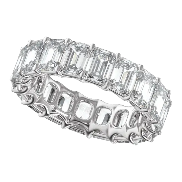 Tim & Co. Platinum Natural Diamond Low Profile Eternity Band (12 1/3 CTW)