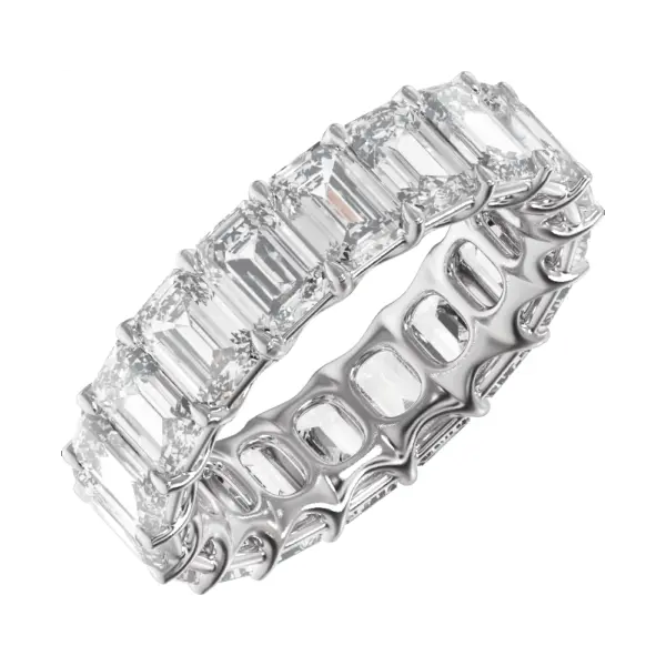 Tim & Co. Platinum Natural Diamond Low Profile Eternity Band (12 1/3 CTW)