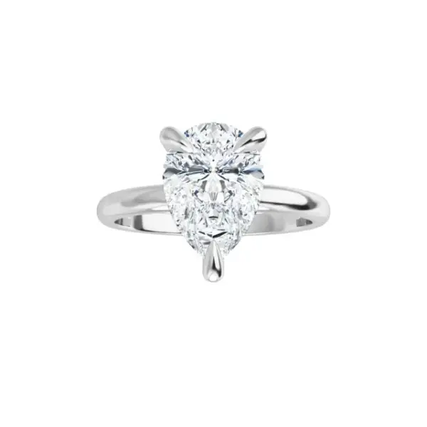 videoframe_1529 Tim & Co. Platinum Pear Solitaire Engagement Ring