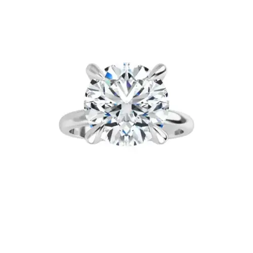 Tim & Co. Platinum Round Solitaire Engagement Ring