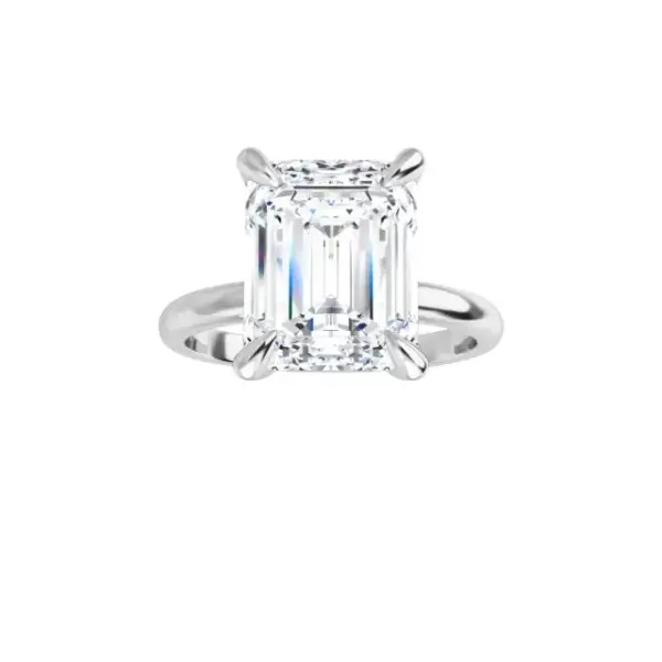 videoframe_1695 Tim & Co. Platinum Emerald Solitaire Engagement Ring
